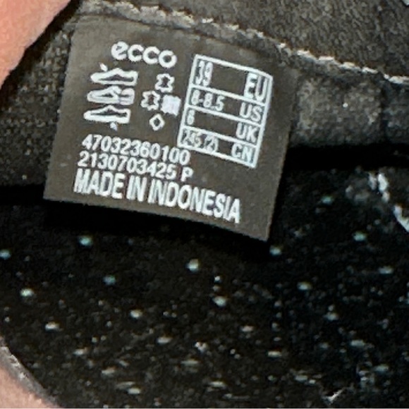 ECCO Snake Print Soft Leather Slip on Sneaker Size 8-8.5 - Picture 8 of 8